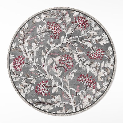 Tapis rond en vinyle Peinture florale vintage délicate