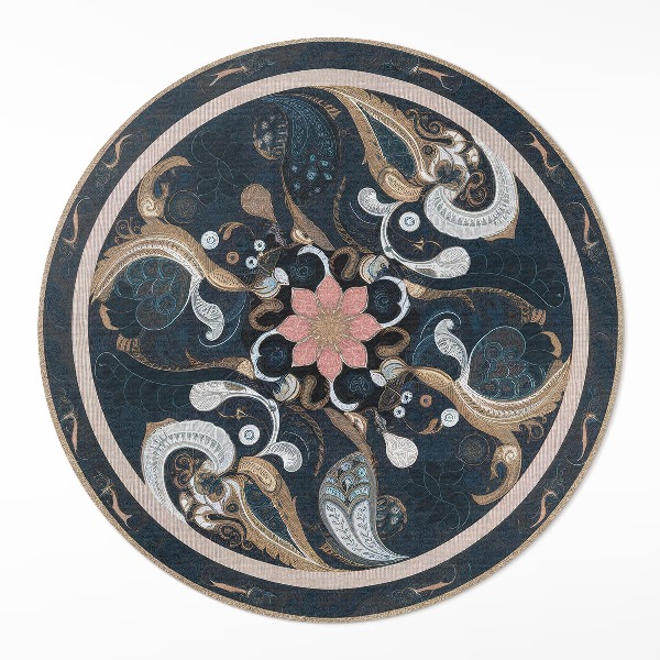 Tapis vinyle Formes abstraites et fleurs vintage