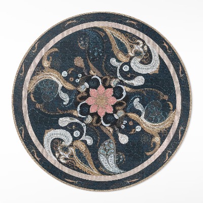 Tapis vinyle Formes abstraites et fleurs vintage