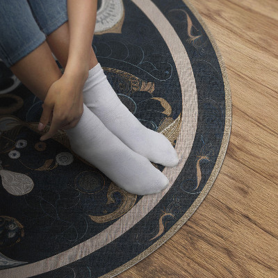 Tapis vinyle Formes abstraites et fleurs vintage