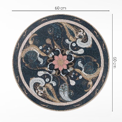 Tapis vinyle Formes abstraites et fleurs vintage