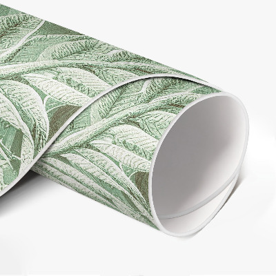 Tapis rond en vinyle Végétation vintage bohème luxuriante