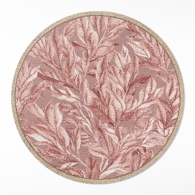 Tapis vinyle Feuilles bohèmes pastel délicates