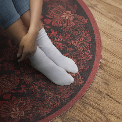 Tapis vinyle Motifs floraux andala épaissis vintage