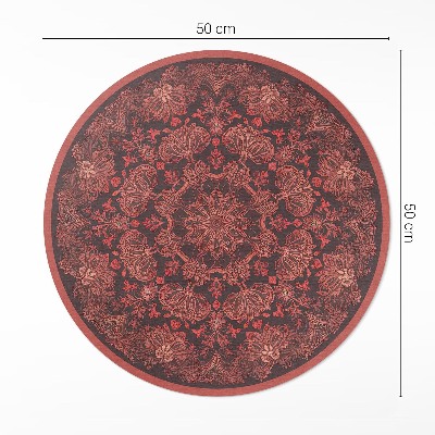 Tapis vinyle Motifs floraux andala épaissis vintage