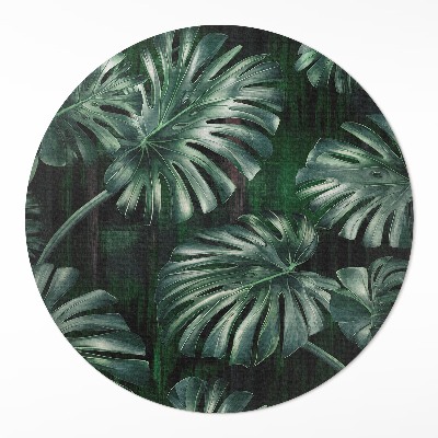 Tapis vinyle Feuilles de monstera tropicales
