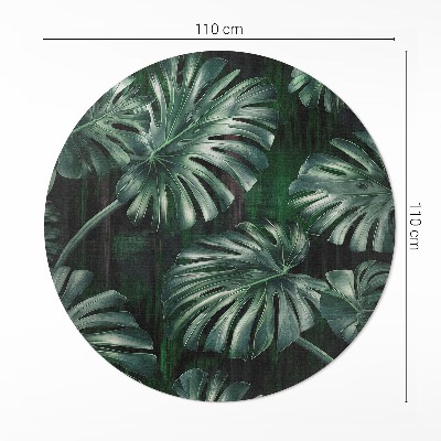 Tapis vinyle Feuilles de monstera tropicales