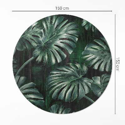 Tapis vinyle Feuilles de monstera tropicales