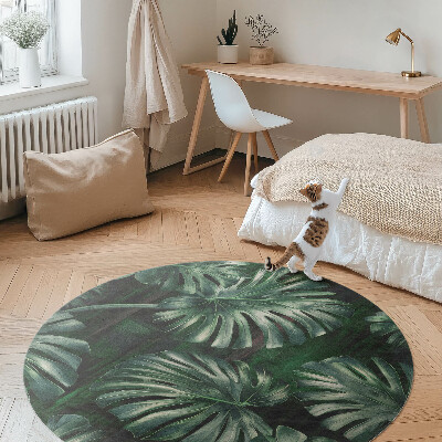 Tapis vinyle Feuilles de monstera tropicales