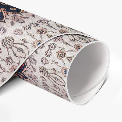 Tapis rond en vinyle Motif de mandala vintage orné dans un style ancien