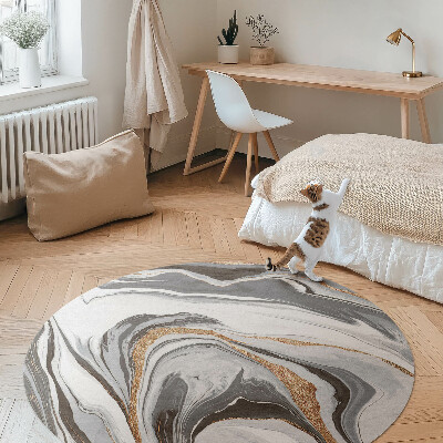 Tapis vinyle Abstraction décorative glamour en marbre