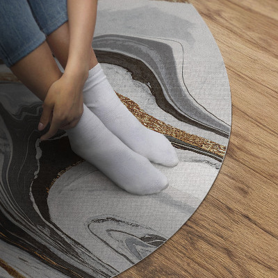 Tapis vinyle Abstraction décorative glamour en marbre