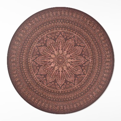 Tapis rond en vinyle Motif décoratif bohème mandala oriental
