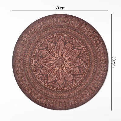 Tapis rond en vinyle Motif décoratif bohème mandala oriental