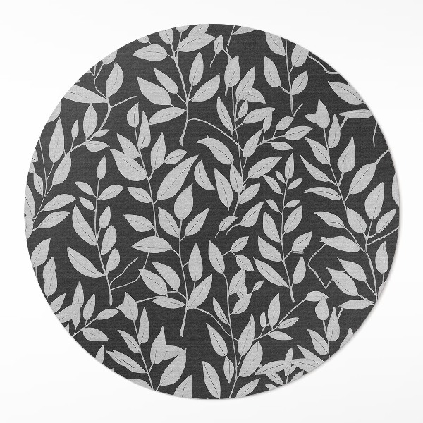 Tapis vinyle Branches lumineuses délicates, contraste, bohème