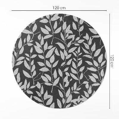 Tapis vinyle Branches lumineuses délicates, contraste, bohème