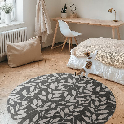 Tapis vinyle Branches lumineuses délicates, contraste, bohème