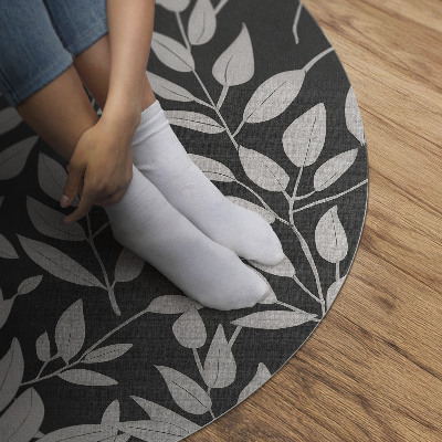 Tapis vinyle Branches lumineuses délicates, contraste, bohème