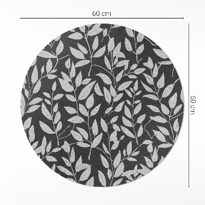 Tapis vinyle Branches lumineuses délicates, contraste, bohème