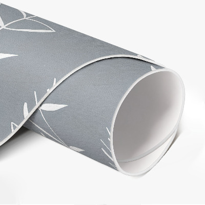 Tapis rond en vinyle Plantes bohèmes minimalistes et subtiles