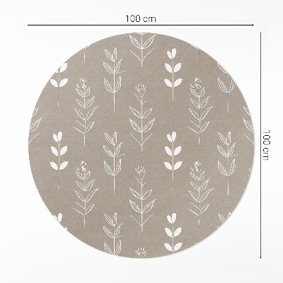 Tapis vinyle Feuilles et brindilles bohèmes subtiles