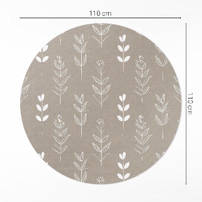 Tapis vinyle Feuilles et brindilles bohèmes subtiles
