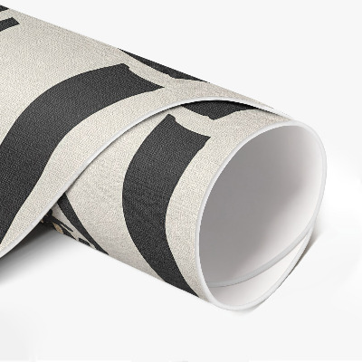 Tapis rond en vinyle Composition artistique de style bohème