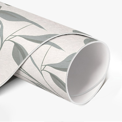 Tapis rond en vinyle Fleurs et plantes subtiles et magnifiques dans un style bohème