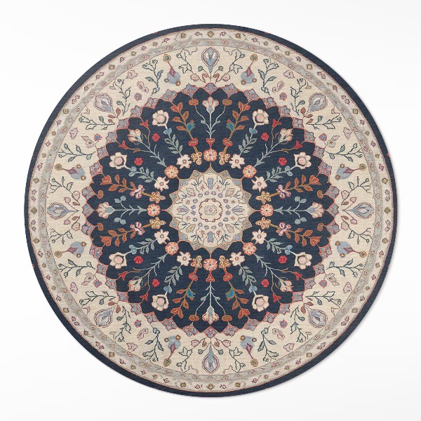 Tapis vinyle Motif de style persan avec végétation vintage