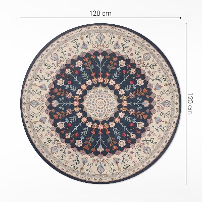 Tapis vinyle Motif de style persan avec végétation vintage
