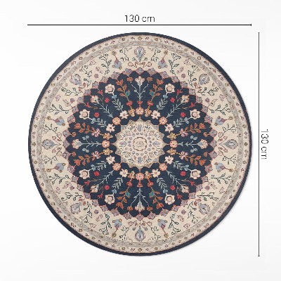 Tapis vinyle Motif de style persan avec végétation vintage