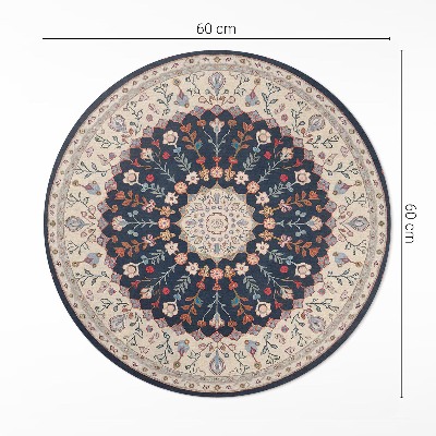 Tapis vinyle Motif de style persan avec végétation vintage