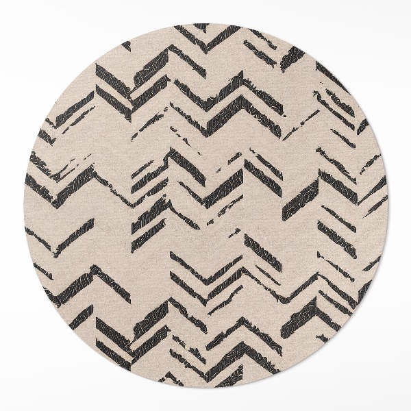 Tapis vinyle Traces de pneus, flèches indiennes, motif à chevrons