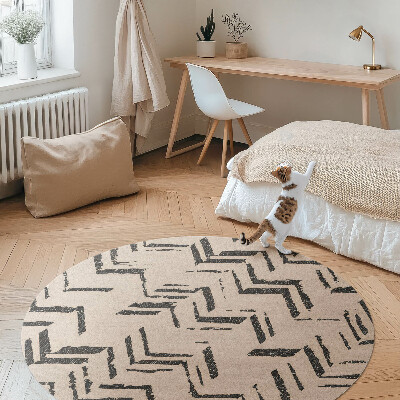 Tapis vinyle Traces de pneus, flèches indiennes, motif à chevrons