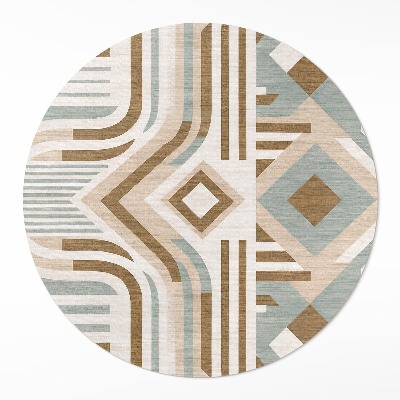 Tapis vinyle Abstraction géométrique bohème de style amérindien