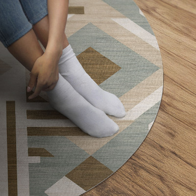 Tapis vinyle Abstraction géométrique bohème de style amérindien