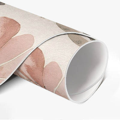 Tapis vinyle Belles fleurs décoratives délicates aquarelles