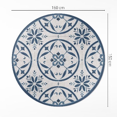 Tapis vinyle Carreaux délicats de style vintage portugais