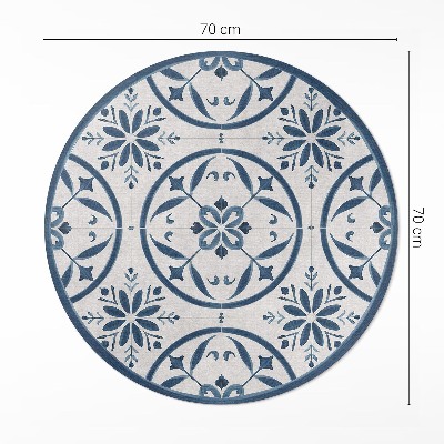 Tapis vinyle Carreaux délicats de style vintage portugais