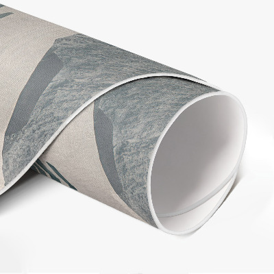 Tapis rond en vinyle Taches abstraites style bohème vintage