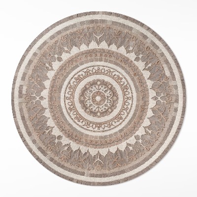 Tapis rond en vinyle Ornement décoratif de style antique