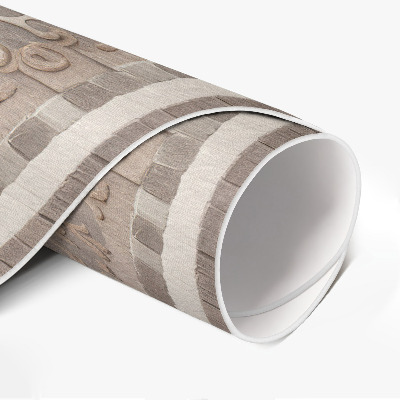 Tapis rond en vinyle Ornement décoratif de style antique