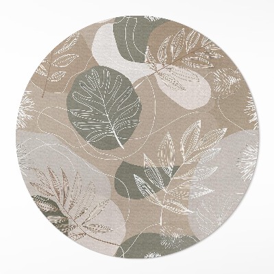 Tapis vinyle Feuilles bohèmes linéaires