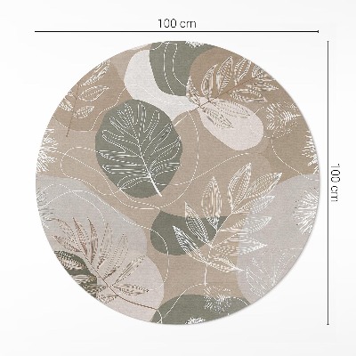 Tapis vinyle Feuilles bohèmes linéaires