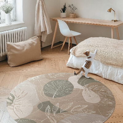 Tapis vinyle Feuilles bohèmes linéaires