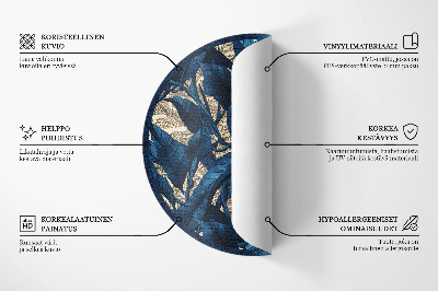 Tapis vinyle Feuilles bohèmes linéaires