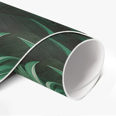 Tapis rond en vinyle Feuilles de monstera de la jungle tropicale