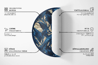 Tapis rond en vinyle Modèle astrologique des lunes, des étoiles et de l'espace