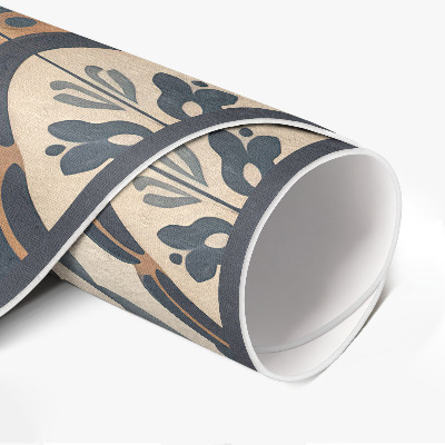 Tapis vinyle Mosaïque antique avec un motif végétal vintage