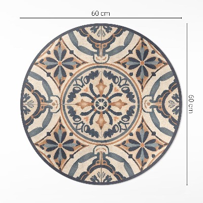 Tapis vinyle Mosaïque antique avec un motif végétal vintage